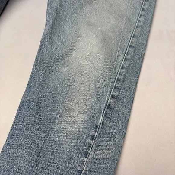 Vintage 80s Levi's 501 Distressed Straight Leg Jeans 33x32.5 Made in USA